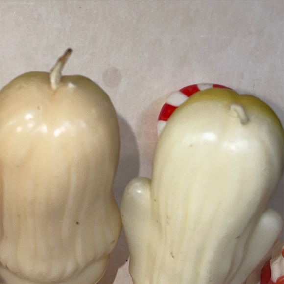 Vintage Lot of 11 Gurley ? Christmas Green Hat Snowman Tree Reindeer Wax Candles - Picture 12 of 16